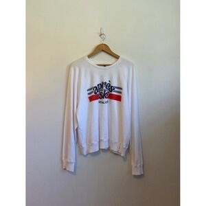 NWT Michael Stars Apres Ski Social Club Sweatshirt in White | Size XL